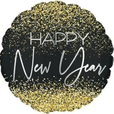 Image of CTi Happy New Year Crazy Confetti Foil Balloon 17&#039;&#039; / 43cm (114439)