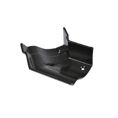 Image of Saint Gobain Classical Plus Cast Iron Victorian Ogee Left Hand 135dg Angle 125mm Black Pam Building Products