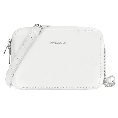Image of David Jones Women&#039;s Small Square Crossbody Bag Ladies Chain Shoulder Messenger PU Faux Leather Zipper Clutch Little Cute Handbag Fashion Evening Pochette Phone Purse Elegant White