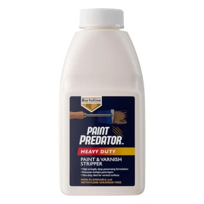 Image of Paint Predator Heavy Duty and Varnish Stripper 500ml High Performance Remover by Bartoline 1876 Professional Range