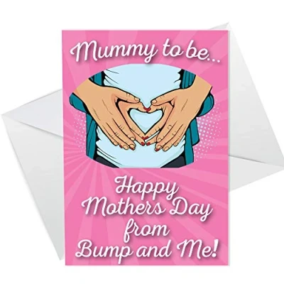 Image of Mummy to Be Mothers Day Card From Baby Bump Cute Keepsake