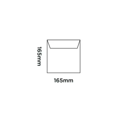 Image of Blake Purely Packaging CD 165 x mm Neon Gloss Square Padded Bubble Envelopes (NGR165) Red Pack of 100