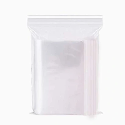 Image of 200 PCS Resealable Plastic Bags, 3.94x5.9inch Sealed Storage Pouches Grip Seal Bag Small Clear Bags Reusable Press Ziplock for Food Kitchen Office Jewellery