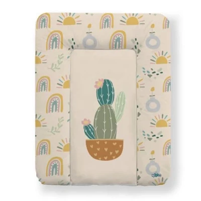 Image of Kikido Changing Mat 50x70 Cactus Baby Easy to Clean Anti Roll Nappy Soft and Comfortable Universal Size