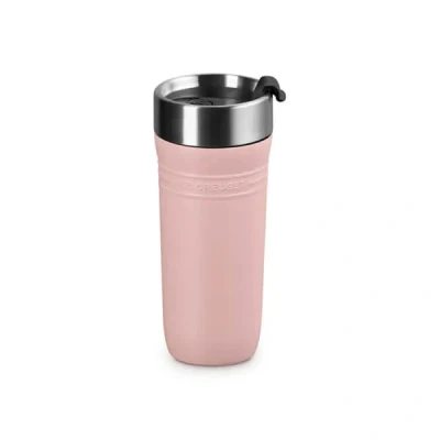 Image of Le Creuset Shell Pink On The Go Travel Mug 350ml
