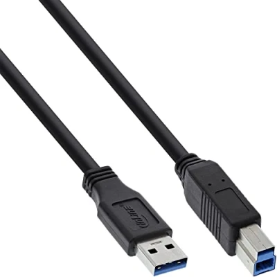 Image of InLine Cable/A to B USB 3.0/1.5 m/Black