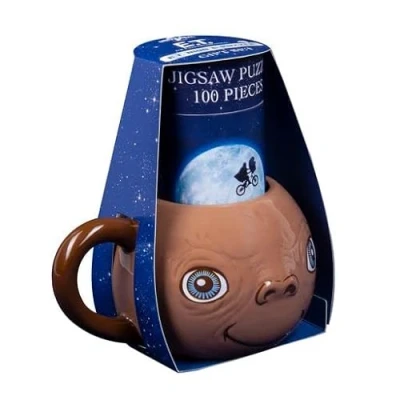 Image of Fizz Creations Licensed Universal Classic E.T. Shaped Mug and Jigsaw Puzzle, Multicoloured