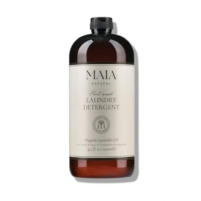 Image of MAIA NATURAL Laundry Detergent Eco Friendly Plant Based Liquid Formula Non Toxic Organic Lavender Scent, Bio, Vegan, For Sensitive Skin, Baby Safe, ECOGARANTIE® Certified