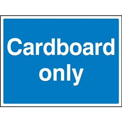 Image of Janitorial &amp; Environmental Cardboard only Rigid Plastic