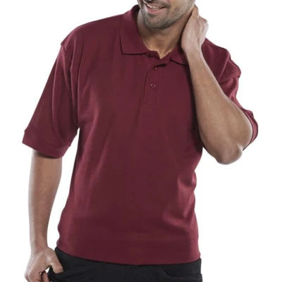 Image of CLICK POLO SHIRT BURGUNDY M