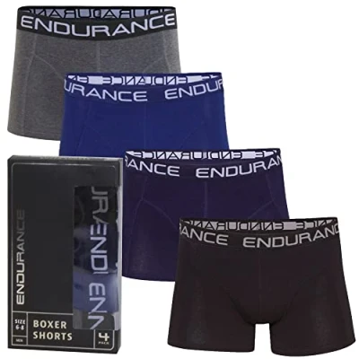Image of Ausdauer Unisex Kid&#039;s Burke Boxer Shorts, Multicoloured, 176 (EU)