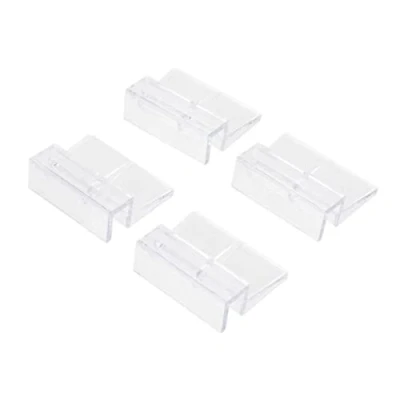 Image of Sconosciuto 4Pcs Plastic Aquarium Fish Tank Glass Cover Clips Support Holders (10mm)