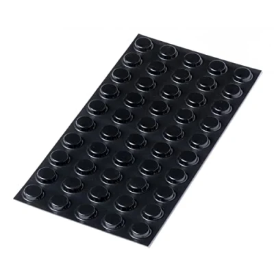 Image of Happy Bananas Black Flat Topped Self Adhesive Bumper Pads Stops Rubber Feet for Chopping Boards, Glass, Electronics, Crafts 12.7mm x 3.5mm (50)