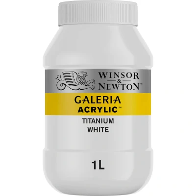 Image of Winsor and Newton 1L Galeria Acrylic Paint, Titanium White