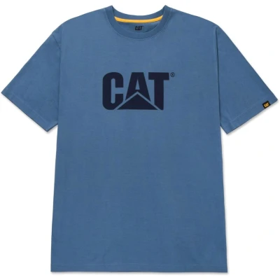 Image of Caterpillar Trademark Logo T Shirt Coronet Blue Medium