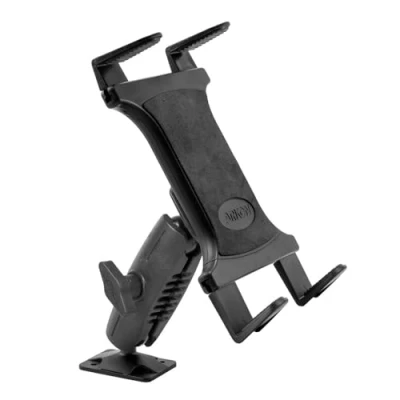 Image of ARKON Mounts Heavy Duty Drill Base Tablet Mount Secure Grip Versatile Compatibility Professional Grade Durability Easy Installation Sturdy Fits iPad and Samsung Tablets