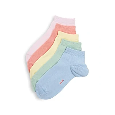 Image of ESPRIT Unisex Kids Solid Mix 5 Pack K SN Cotton Low Cut Plain Pairs Trainer Socks, Multicolor (Sortiment 0030), 3