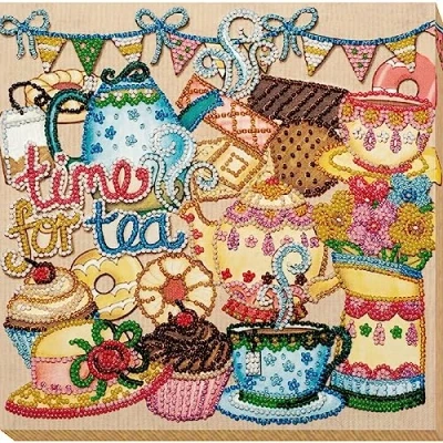 Image of Abris Art AMB 055 Pearl Stitch Embroidery Set, Cotton, Multi Colour, 20 x 21 cm