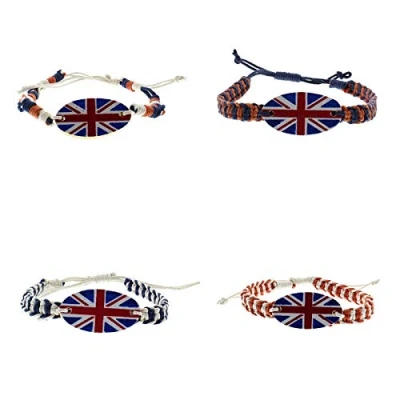 Image of Zac&#039;s Alter Ego Union Jack Flag Braided Bracelet