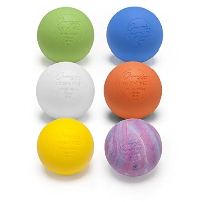 Image of Champion Sports Colored Lacrosse Balls: 6 Pack Official Size for Professional, College &amp; Grade School Games NCAA, NFHS, Certified