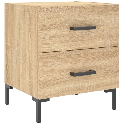 Image of Bedside Cabinet Sonoma Oak 40x35x47.5 cm Engineered Wood vidaXL