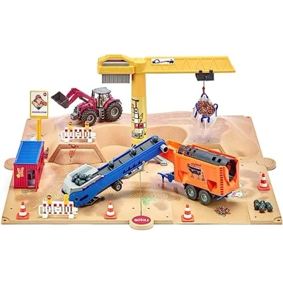 Image of siku 5701, Excavation Pit, Metal/plastic, Multicoloured, Incl. extensive accessories, Multifunctional