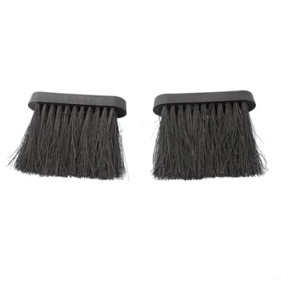 Image of 2Pcs Oblong Replacement Spare Hearth Brush Head Refill, Refill for Companion Sets Set of 2, Clean Your Fireplace Efficiently(L)