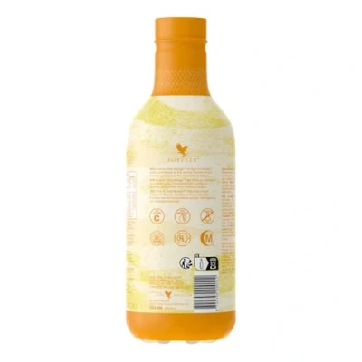 Image of Forever Living Products Aloe Mango Gel PET, 1000ml, Flavored Vera Gel, 86% inner leafgel, No added preservatives, Gluten Free, Vegan friendly