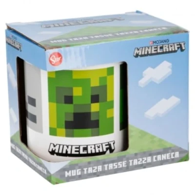 Image of Minecraft Iconic TV Cartoon Characters Ceramic Mug 11oz in Gift Box Christmas, Birthday, Perfect (Minecraft)