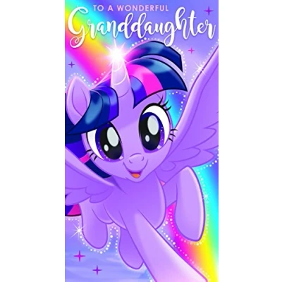 Image of My Little Pony MP040 Movie Granddaughter Birthday Card