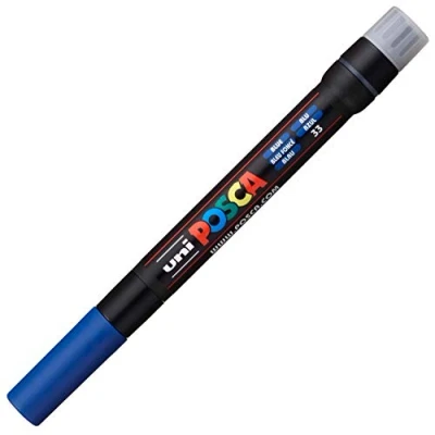 Image of Uni Ball Posca PCF 350 Marker 8mm Brush Tip Blue