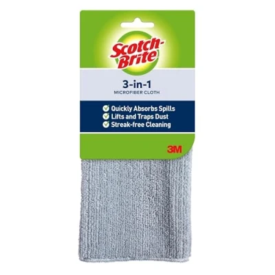 Image of Scotch Brite 3 in 1 Microfiber Cleaning Cloth