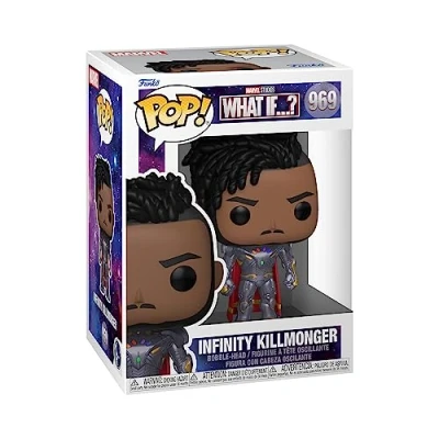 Image of Funko POP! Marvel the King What If Infinity Killmonger Collectable Vinyl Figure Gift Idea Official Merchandise Toys for Kids &amp; Adults TV Fans