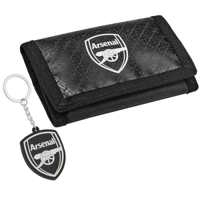 Image of Arsenal F.C. Boys Trifold Wallet &amp; Accessories Football Gifts for