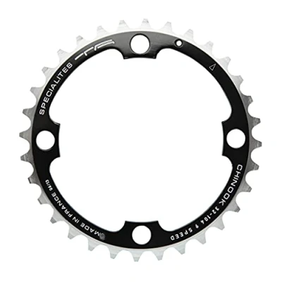 Image of Spécialités TA Chinook 4 Arm 104pcd Middle 8/9 Speed Chainring, 32t, Black