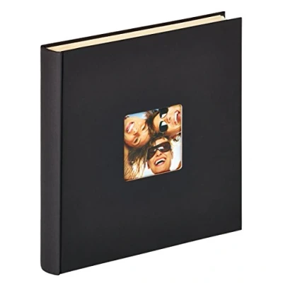 Image of walther Design Photo Album Black 33 x 34 cm self Adhesive with Punched Cover, Fun SK 110 B