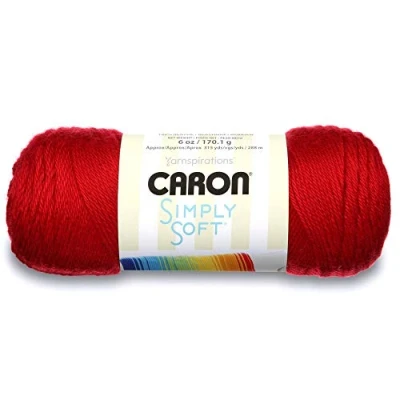 Image of Caron Simply Soft Acrylic Aran Knitting Wool Yarn 170g 9763 Harvest Red