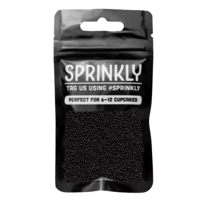 Image of SPRINKLY Matt 100&#039;s &amp; 1000&#039;s Black 30g