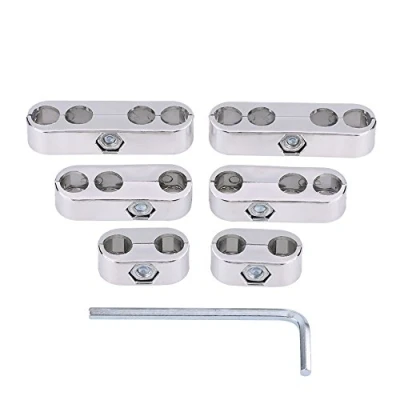 Image of For Ht Lead Separator Hole Separators,7Mm 8Mm Spark Plug Wire Separators Dividers Looms Replacement &amp; Mopar (Two Colors Optional)(Silver)