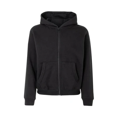 Image of Mukua Byron Kids Zipped Hoodie, Black, Size 3/4