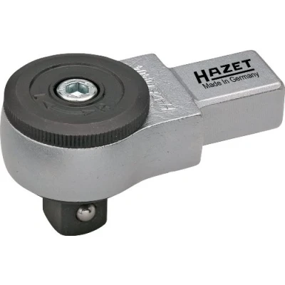 Image of Hazet 1/4 Inch 9 x 12 mm Insert Reversible Ratchet Silver/Black