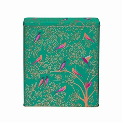 Image of Sara Miller Green Bird Cereal Tin