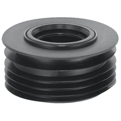 Image of McAlpine DC3 BL Drain Reducer Connector 4&quot;/110mm x 2&quot;, Black