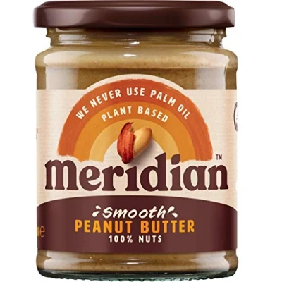 Image of Meridian Natural Peanut Butter Smooth No Salt 280g Pack of 2