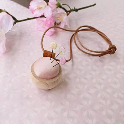 Image of Cohana Necklace Pink Sakura Ohajiki Pincushion 1 Piece