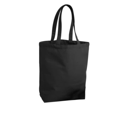 Image of Westford Mill Plain Fair Trade Camden Shopper/Shopping Bag (13 Litres) (One Size) (Black)