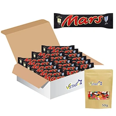 Image of 24 MARS Chocolate Standard 51g Bars Original Fresh Stock