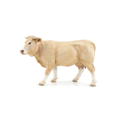 Image of Papo Hand painted Animal Figure Blonde d&#039;Aquitaine 51185 Farm Collectible for Children Suitable Boys and Girls From 3 years old
