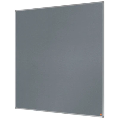 Image of Nobo Felt Noticeboard, 1200 x mm, Aluminium Trim, Corner Wall Mounting, Essence Range, Grey, 1915457