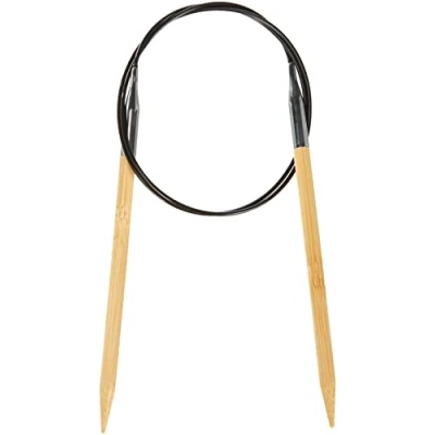 Image of Prym 80 cm x 6 mm Circular Knitting Pins, Bamboo